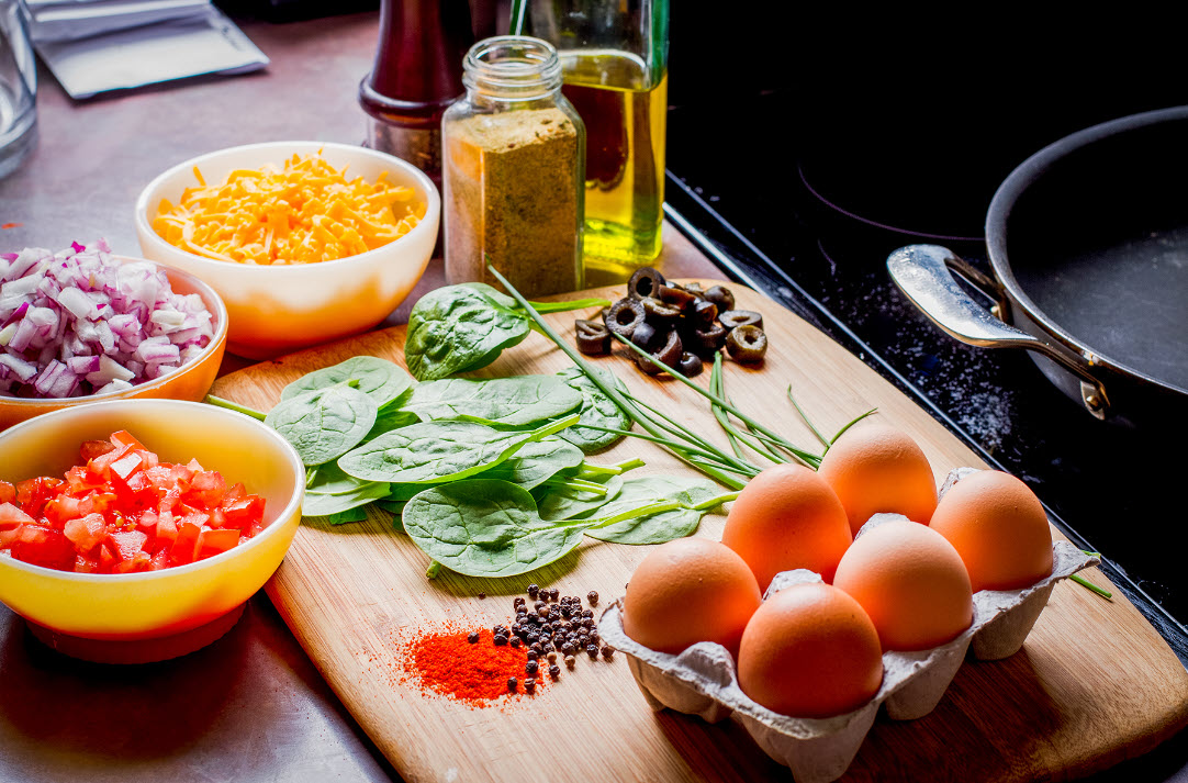 Baked Eggs with Avocado & Cheddar