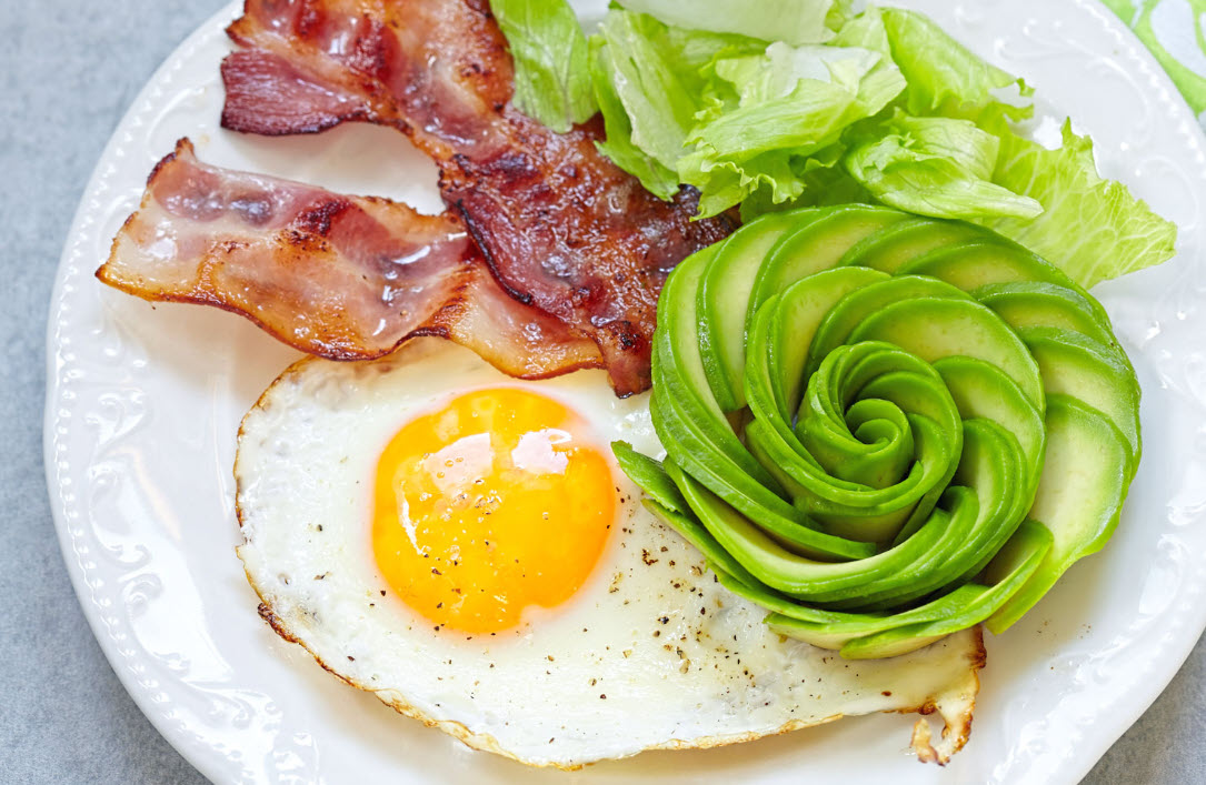 Baked Eggs with Avocado & Cheddar