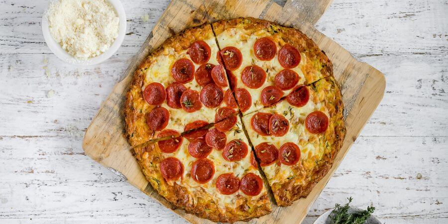 Zucchini Crust Pizza Second