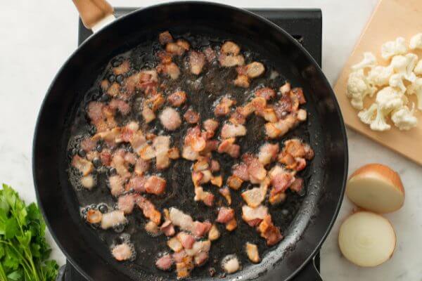 Cauliflower & Bacon Hash