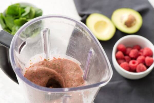 Raspberry Spinach Smoothie