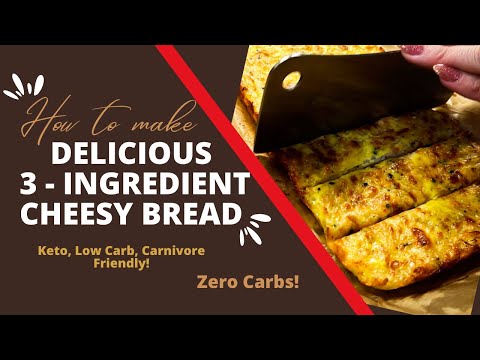 Melted Cheese Heaven: 3 Ingredient Cheesy Bread Recipe! Keto/Low Carb/Carnivore