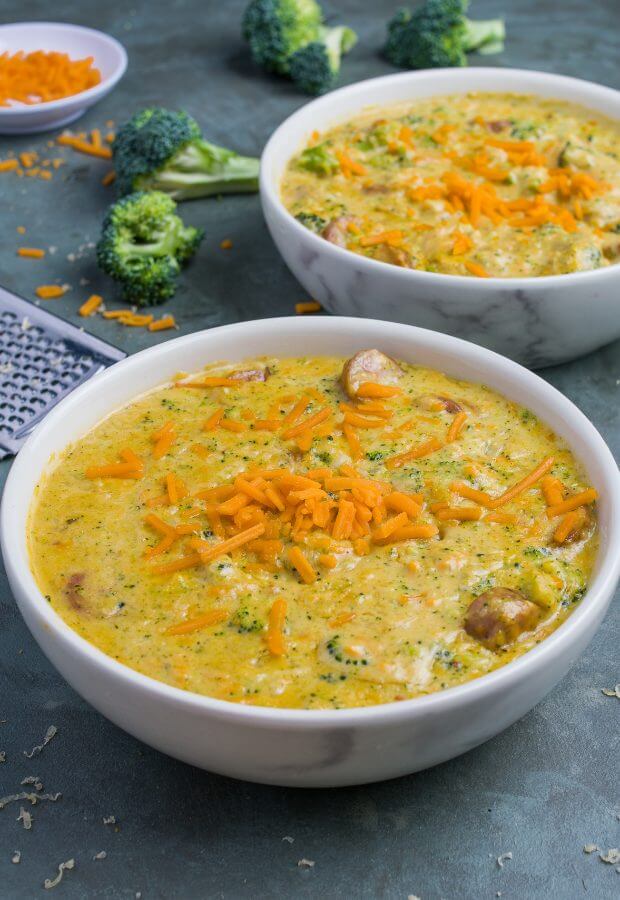 Keto Beer Broccoli Soup Long