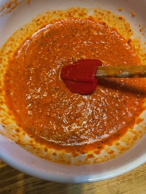 Creamy Roasted Red Pepper Pesto Pacheri Pasta With Sausage And Zucchini