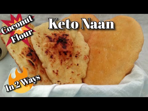 Best Ever Coconut Flour Keto BUTTER NAAN IN 2 WAYS | Keto Butter Naan Recipe|Low Carb Naan Flatbread