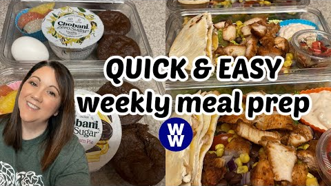 EASY Meal Prep | Southwest Chicken Salad, Chocolate Protein Muffins | WW Journey to Healthy