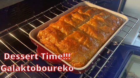 Dessert Time !!! Galaktoboureko in the menu smooth inside and crunchy outside, give it a try!