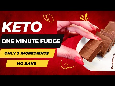 1 Minute Fudge Recipe! Keto/Low Carb, Sugar Free