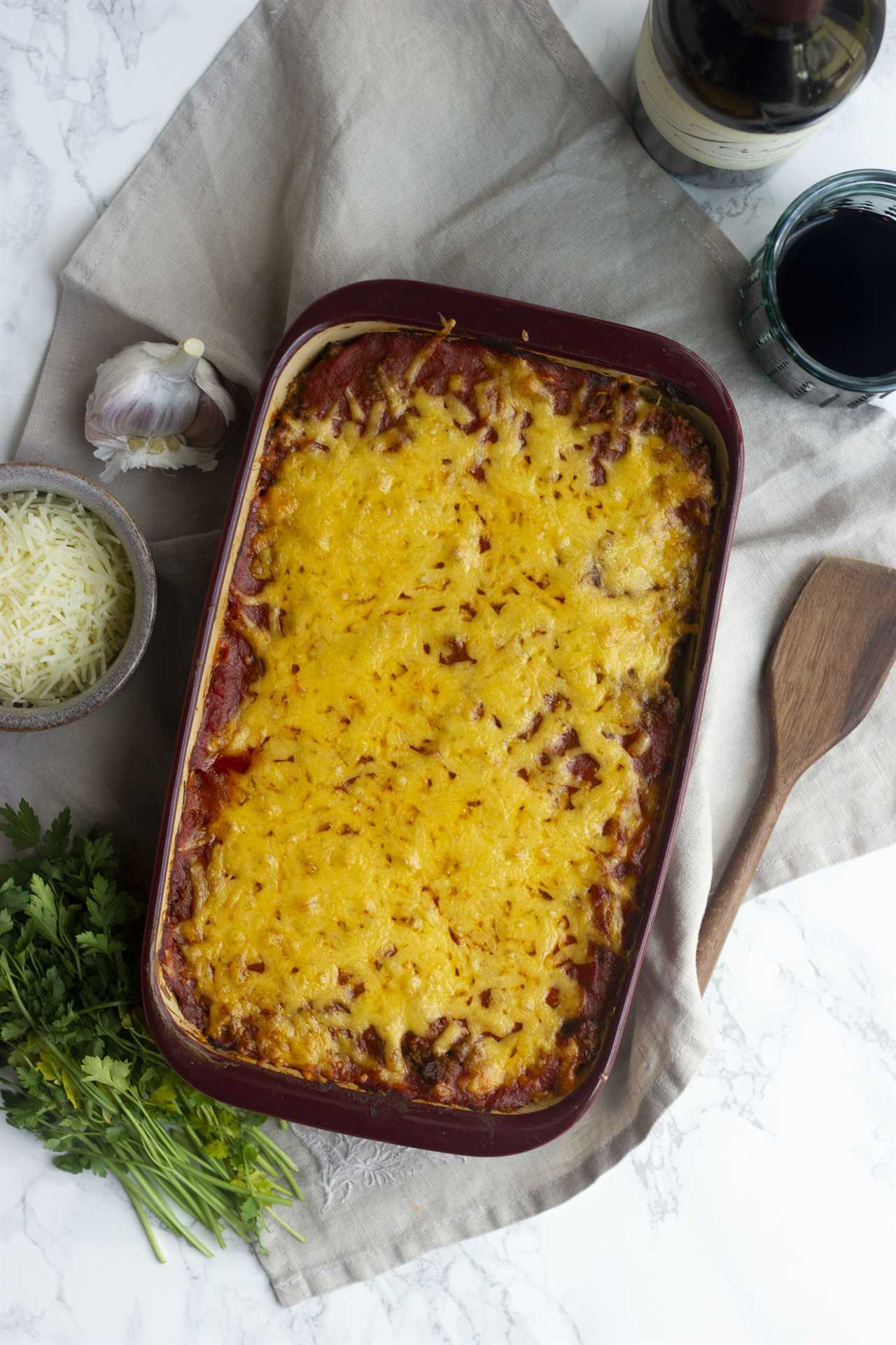 This low carb spaghetti bake will curb all your spaghetti cravings. At just 7 net carbs per serving, this meaty, cheesy, warm keto spaghetti will be a new family favorite!