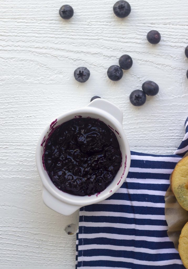 Homemade keto blueberry compote is perfect for your low carb pancakes, waffles, and muffins. Just 3 ingredients to make your own sugar free blueberry jam.