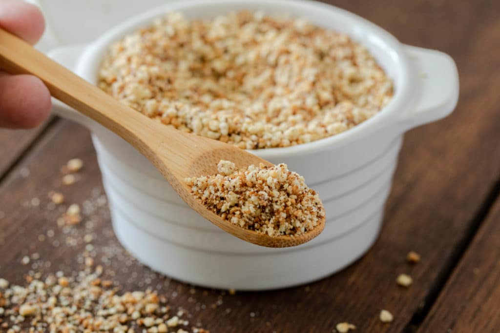 Seasoned gluten free bread crumbs for keto breading.