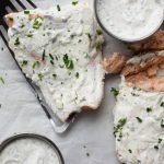 This easy keto salmon recipe is a low calorie sheet pan dinner than is ready in under thirty minutes! A simple light meal that's perfect for warmer weather!