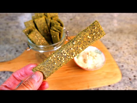 Keto vegan kale crackers | Keto vegan and gluten-free