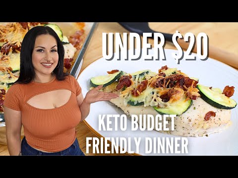 Keto Budget Friendly Dinner | Chicken Zucchini Bake