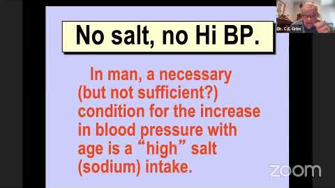 Without Salt There's NO High Blood Pressure with Dr C.E. Grim World's Leading Expert on Hypertension