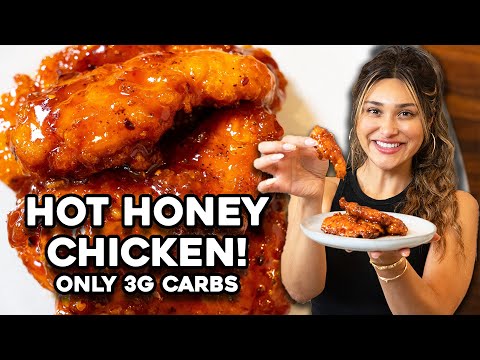 LOW CARB FRIED CHICKEN I 3G CARB I How to Make Hot Honey Chicken Tenders for Weight Loss