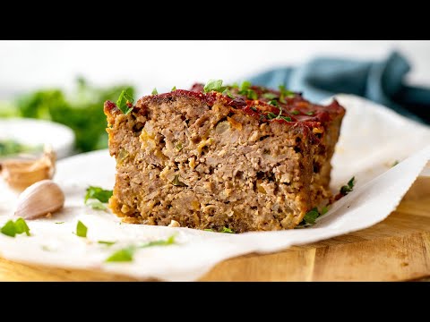 Easy Keto Meatloaf [Made with Beef & Pork]