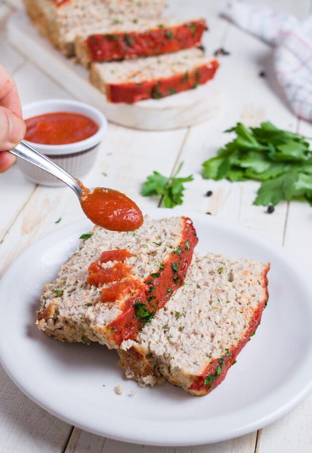 Keto Turkey Meatloaf Long