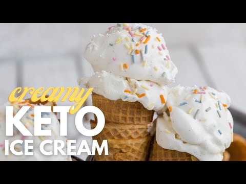 THIS SECRET INGREDIENT MAKES THE BEST KETO ICE CREAM WITHOUT USING EGGS!! Creamy, Easy & Scoopable