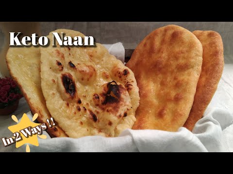 Keto Recipe -Best Ever Keto BUTTER NAAN IN 2 WAYS | Keto Butter Naan Recipe|Low Carb Naan Flatbread