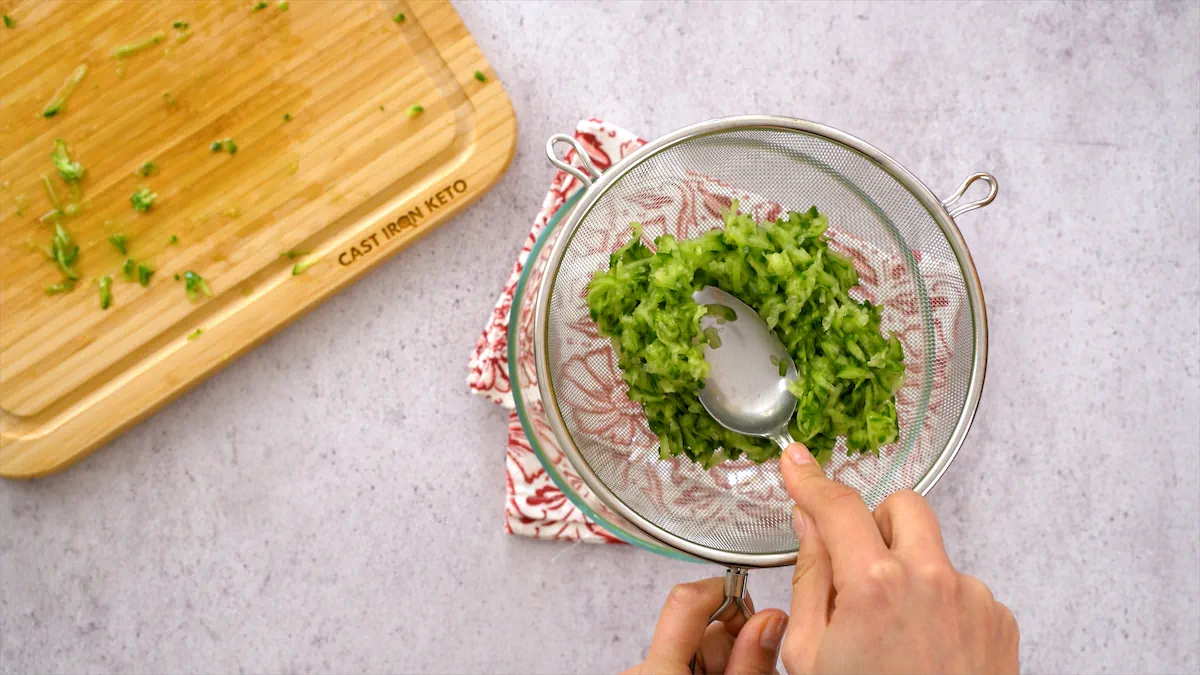 mixing cucumber and dill