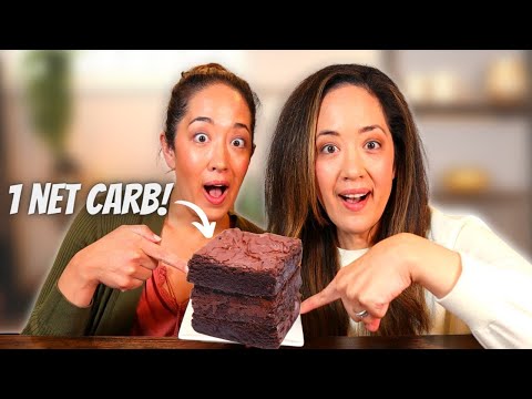 These 1 Net Carb Brownies Only Have 2 Ingredients!