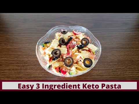 The Easiest 3 Ingredient Keto Pasta with Bonus Keto Pasta Salad Recipe (Nut Free and Gluten Free)