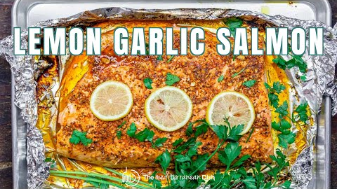 Lemon Garlic Salmon with Mediterranean Flavors | The Mediterranean Dish
