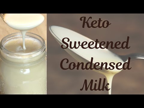 Keto Sweetened Condensed Milk | Just 2 ingredients!