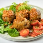 Keto Italian meatball recipe.