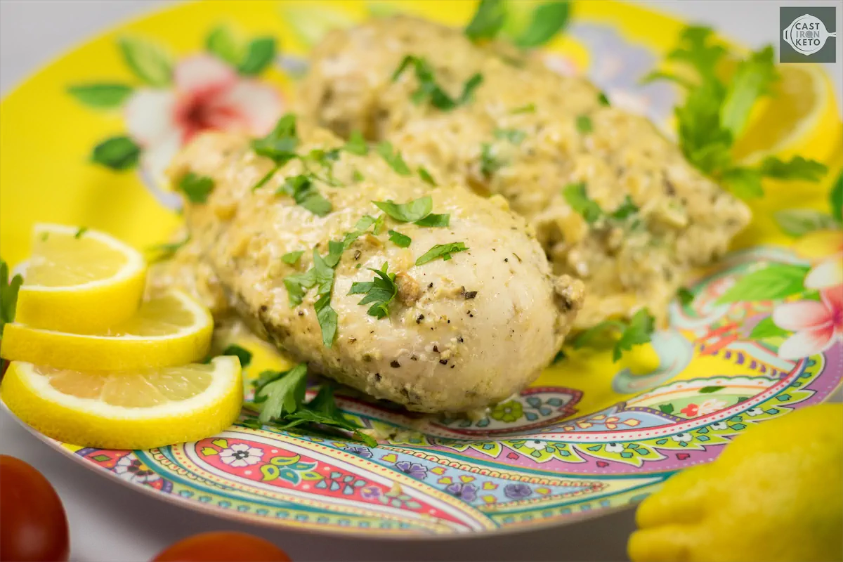 Low carb lemon pepper chicken.