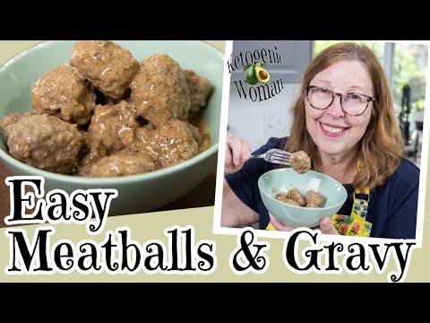 Easy Meatballs and Gravy | Carnivore and Keto Dinner Recipe