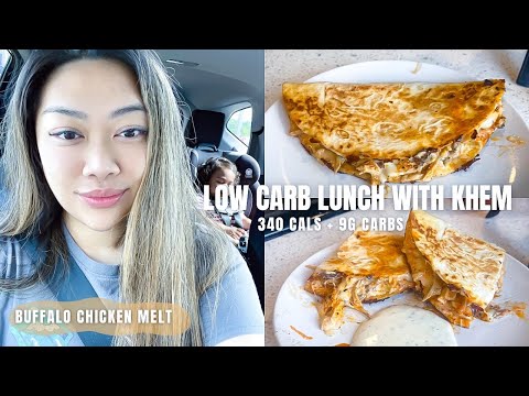 LOW CARB LUNCH WITH KHEM | Buffalo chicken melt + keto friendly