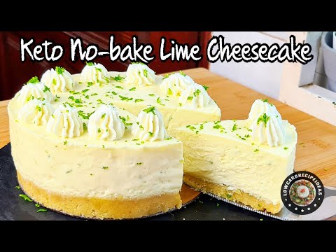 AMAZING NO-BAKE KETO LIME CHEESECAKE | NO EGGS | NO TOOLS | SUPER EASY