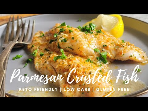 CRUSTED PARMESAN FISH (LOW CARB/KETO FRIENDLY)