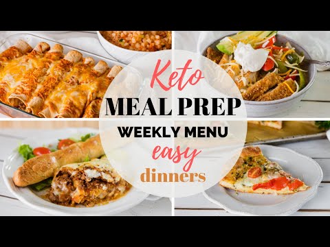 EASY KETO MEAL PREP RECIPES | EASY KETO DINNER RECIPES AND WEEKLY MENU