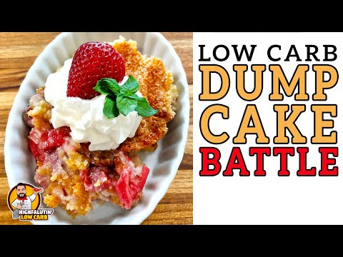 Low Carb DUMP CAKE Battle - The BEST Keto Dump Cake Recipe!