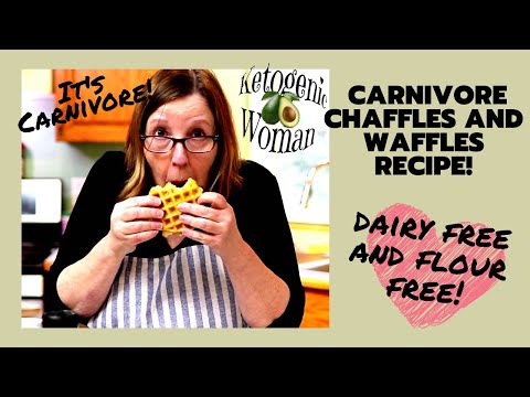 Carnivore Waffles or Chaffle recipe for EASY Breakfast Sandwich! Also dairy free!