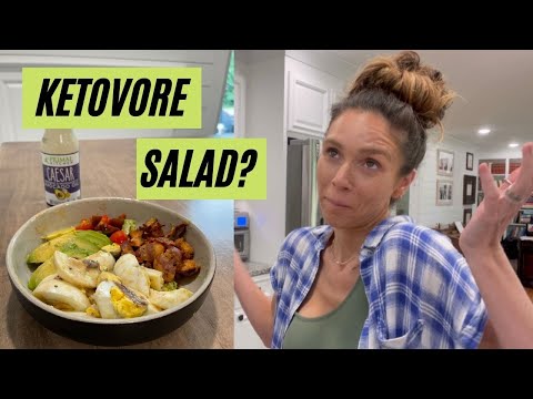 SUMMER KETO RECIPE [ KETOVORE SALAD ] what I eat