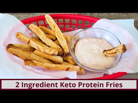 2 Ingredient High Protein Keto Fries (Nut Free and Gluten Free)