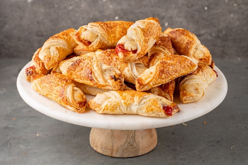 photo of quesitos on white serving platter