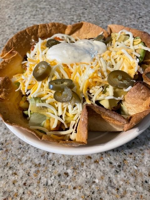 Easy Steak Taco Salad Bowl