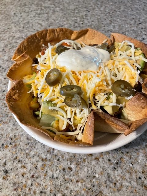 Easy Steak Taco Salad Bowl