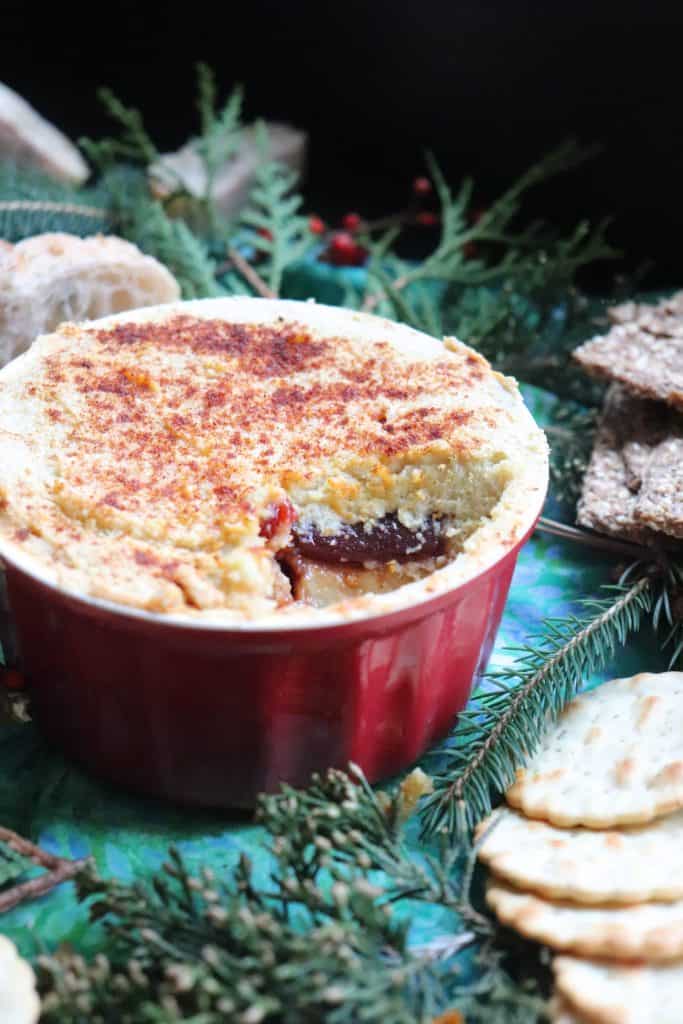 holiday cheese baked with guava swirl