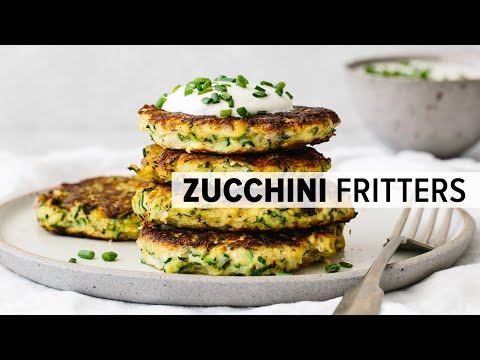 ZUCCHINI FRITTERS | healthy, gluten-free, low-carb, keto recipe