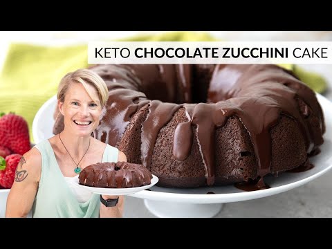 This KETO CHOCOLATE ZUCCHINI CAKE is the best way to use some of that summer squash!