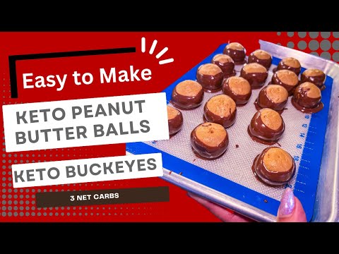 Keto Peanut Butter Balls - Low Carb Sugar Free Buckeye Candy