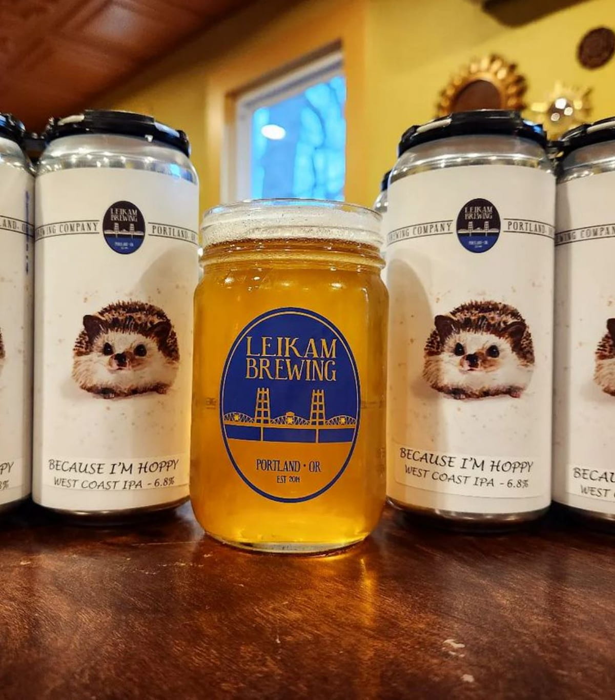 Vegan beers from Leikam Brewing in Portland.