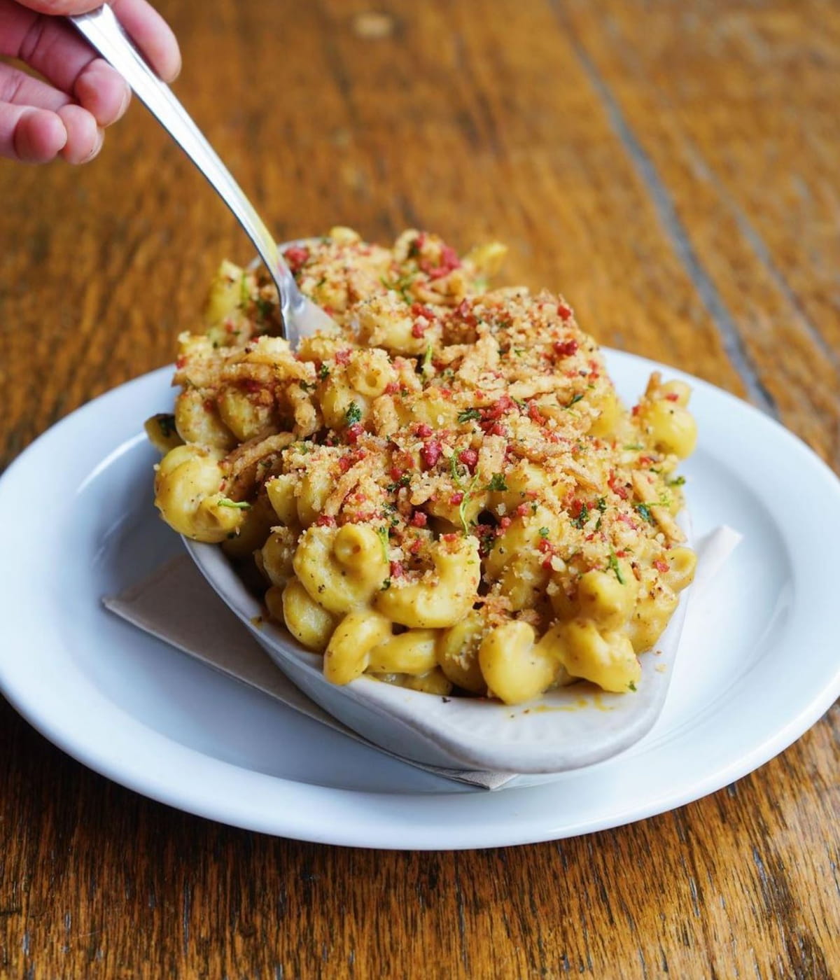 Vegan mac and cheese from The Sweet Hereafter in Portland.