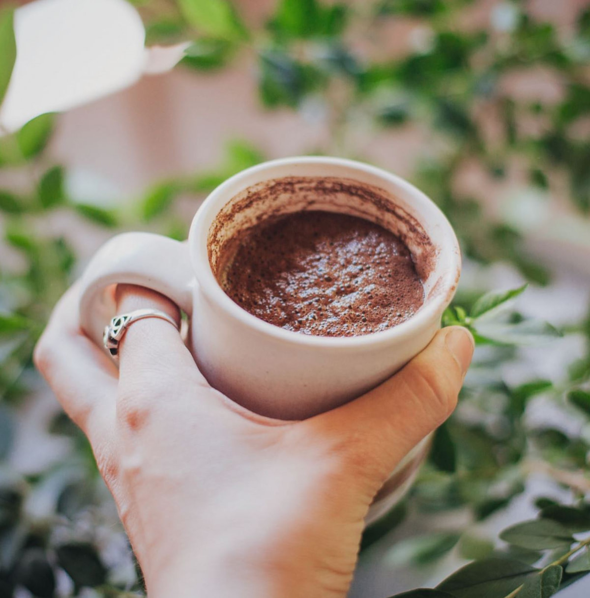 Vegan cacao drink from Soul Lift Cacao in Portland.